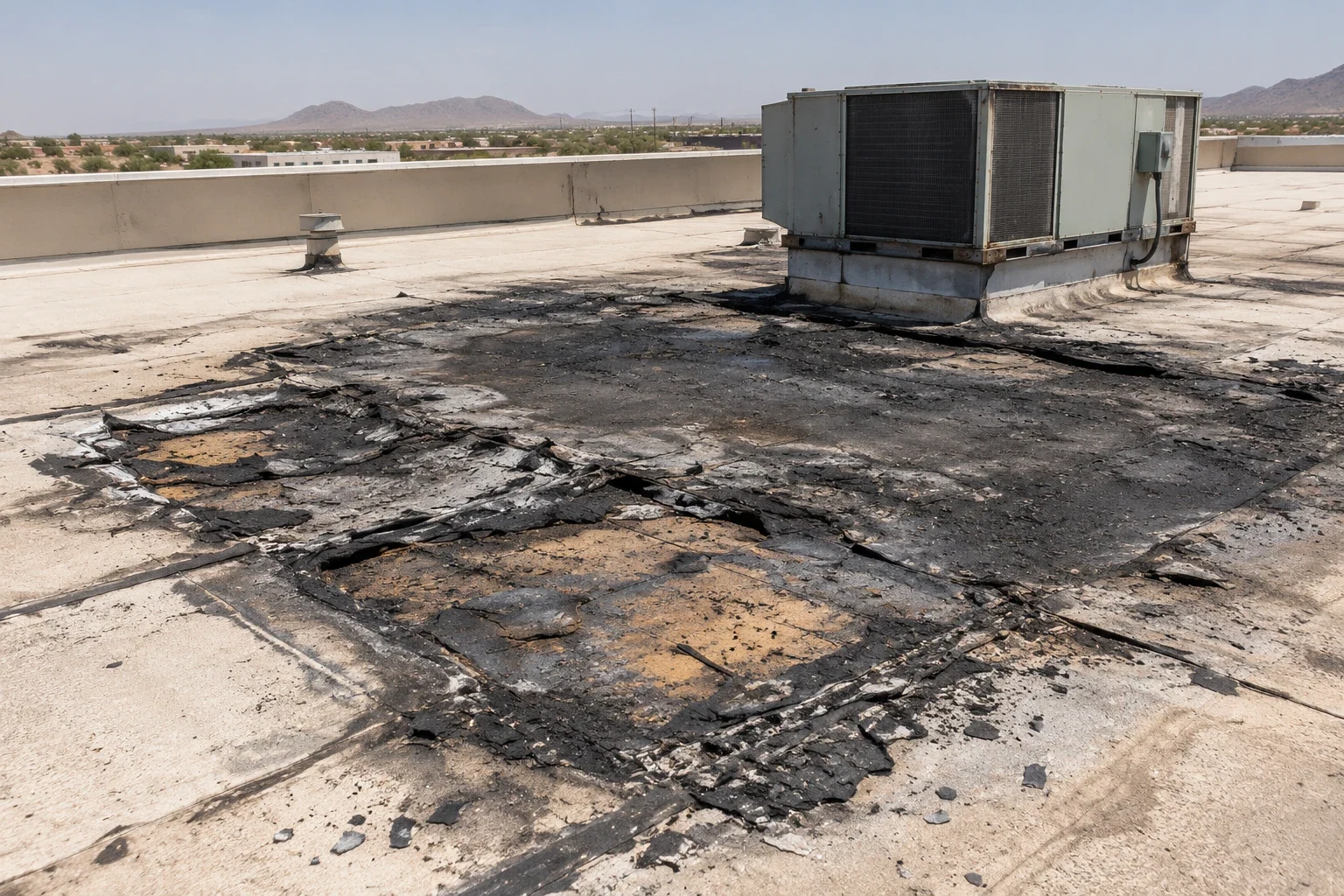 Fire Damage Roof Repair in Chandler, AZ
