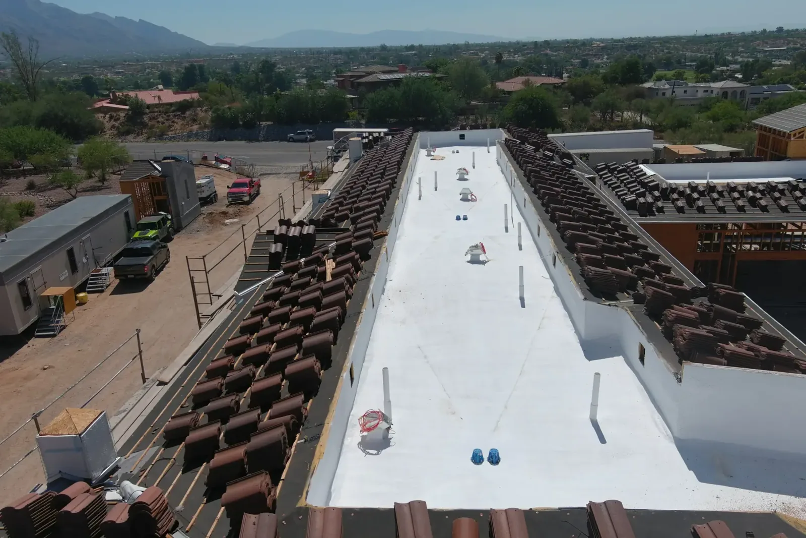 An assessment of accessible covering openings within the affected roof section